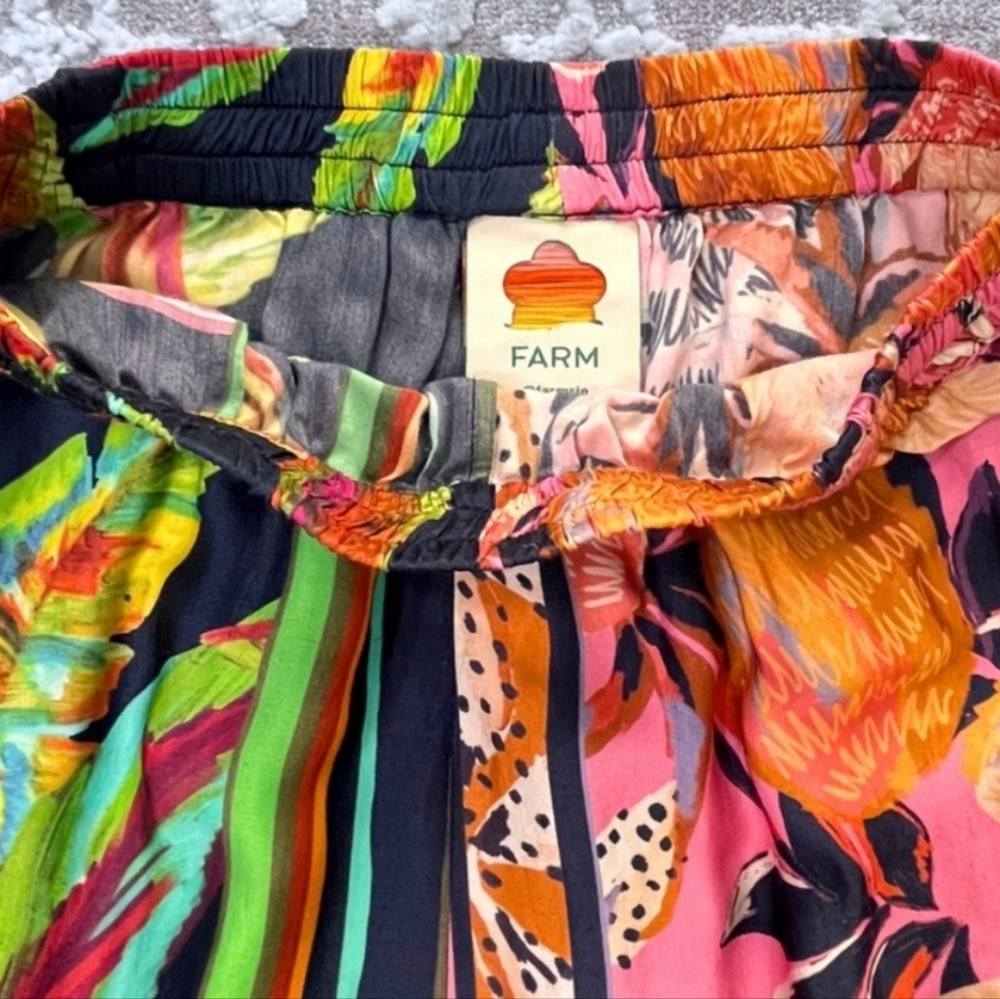 FARM RIO Tropical Mixed Scarf Pants - Picture 4 of 14